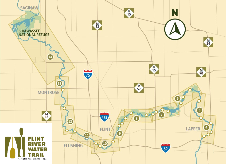 Flint River Water Trail Map Overview
